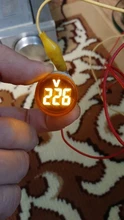 Mini voltímetro Digital redondo de 22mm, medidor de voltaje de CA 12-500V, Monitor de potencia, indicador LED, lámpara piloto, bricolaje
