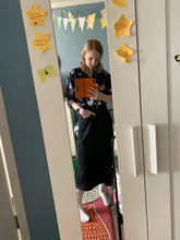 Luck A-Falda vaquera larga Retro Para niña y mujer, falda larga de cintura alta con botones y bolsillos, Vaqueros rectos de talla grande