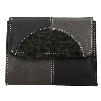 

Women's wallet in premium leather with ticket and purse compartment (11x8 cm) made in Spain