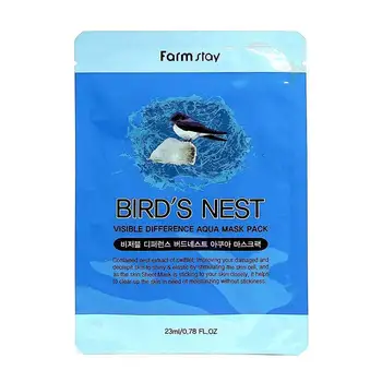 

Fabric mask farmstay visible difference Bird's Nest Aqua mask pack 23 ml