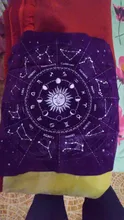 Mantel de cartas de Tarot de 12 Constelaciones, juego de mesa de terciopelo, adivinación, Altar, paño, astrología, oráculo, Bloc de tarjetas