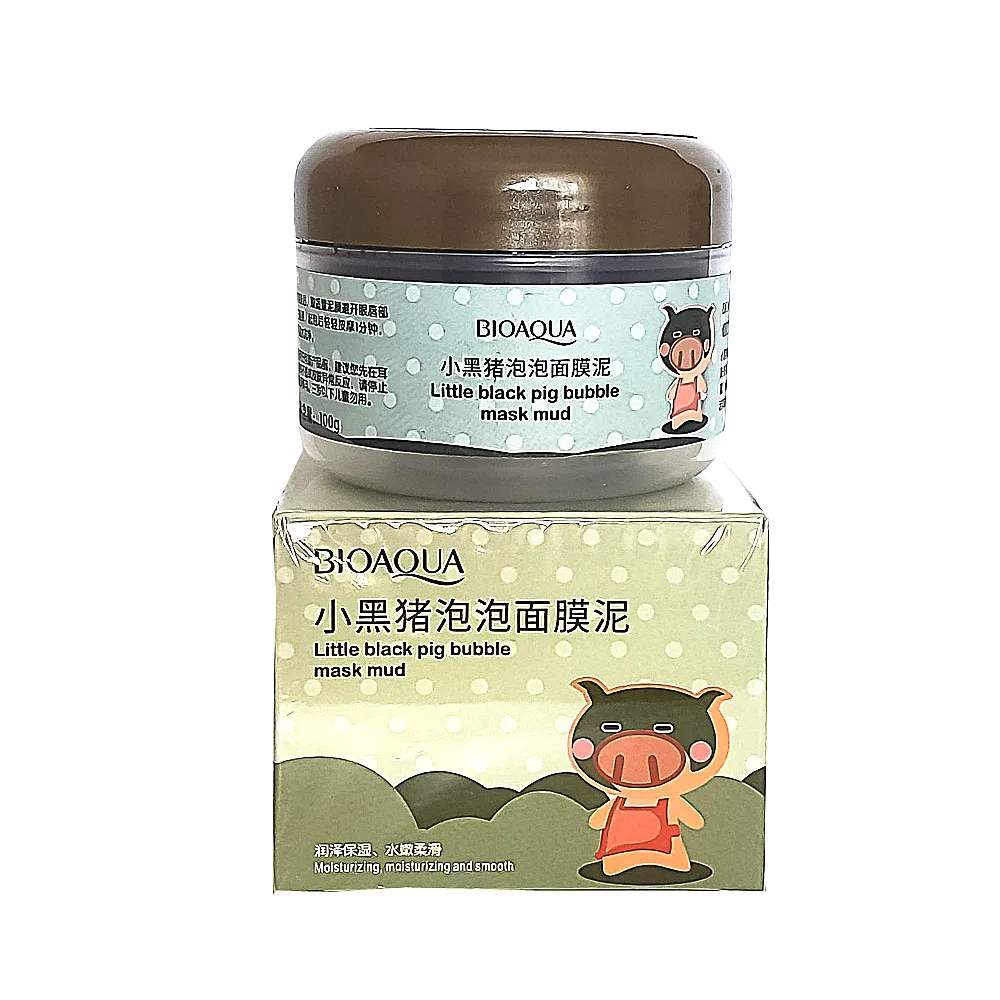 Воздушная маска Bioaqua для лица и шеи (Carbonated Bubble Clay Mask) 100 гр. | Красота здоровье