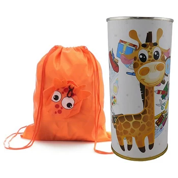 

6Uds/child backpack giraffe personalized canned with easy open