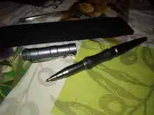 Tenvellon-Bolígrafo táctico de autodefensa, herramienta de defensa Personal de emergencia, protección de seguridad, EDC, Color negro y gris, paquete Simple