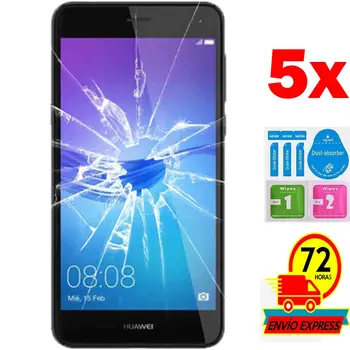 

5x Protectors Screen Tempered Glass for for HUAWEI Y6 2017 (Not Full SEE INFO) KIT