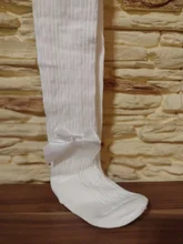 Medias con lazo para niñas, pantalones de algodón, de 1 a 10 años, 8 colores, para Otoño e Invierno