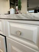 KAK-Ganchos de latón estilo pastoral de pared para colgar ropa, conchas de estilo nórdico para gabinete, perillas de baño, cocina y pasillo, muebles, color dorado