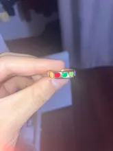 Anillo de corazón de amor esmaltado para mujer, sortija Vintage Bohemia colorida, 2021