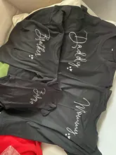 Ropa a juego para la familia, trajes estampados para papá mamá, Brother, hermana, bebé, camisetas de hijo, ropa de bebé