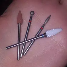 Brocas de diamante para uñas, fresas de bola para pulir cutículas, máquina de manicura eléctrica, limas de limpieza de cutículas, herramientas de arte de uñas, 1 Uds.