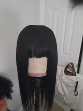 RESHINE-Peluca de cabello liso rizado 13x4, pelucas de cabello humano con encaje frontal Yaki europeo, peluca de cabello humano liso prearrancado