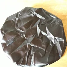 Gorro de dormir satinado para mujer, moda novedosa, gorro para el pelo, cubierta para la cabeza de seda, banda elástica ancha estampada, 2020
