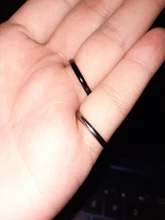 KNOCK titanio acero rosa oro Anti-alergia suave Simple boda parejas anillos bisutería para hombre o mujer regalo