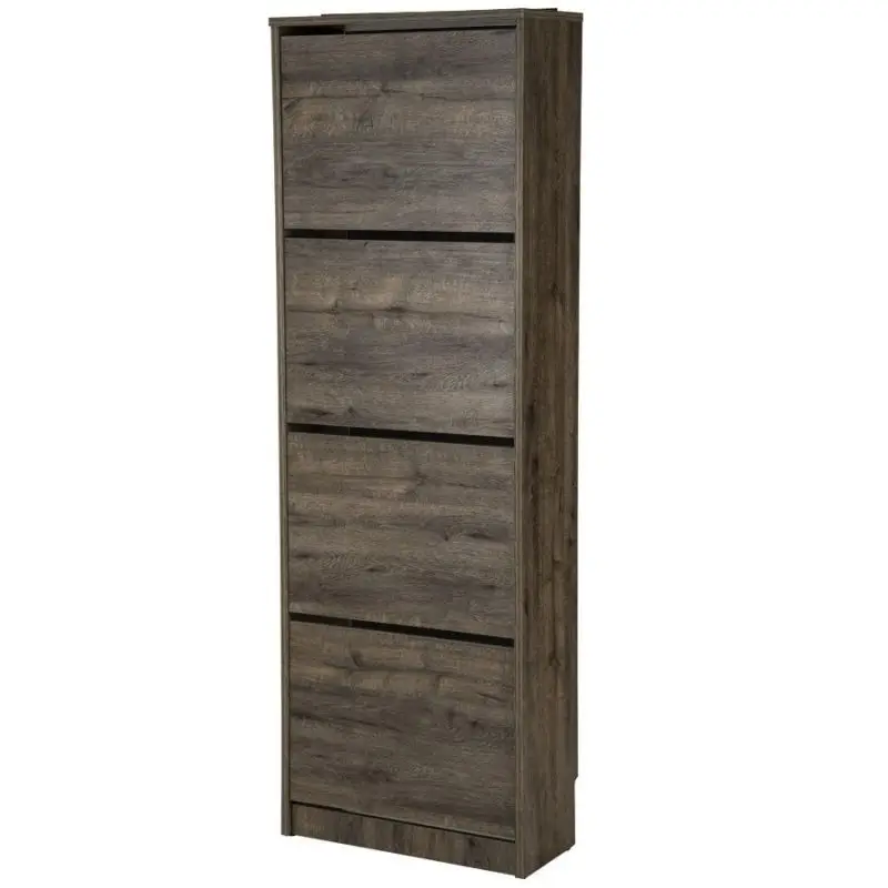 Shoe cabinet wooden 4 folding doors to test from dust Storage font b closet b font