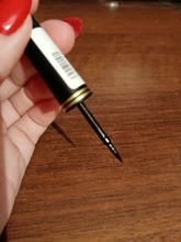 Lápiz Delineador de ojos líquido, negro, de secado rápido, suave, Lápiz Delineador de ojos a prueba de manchas, cepillo potenciador de párpados, 1 Uds.