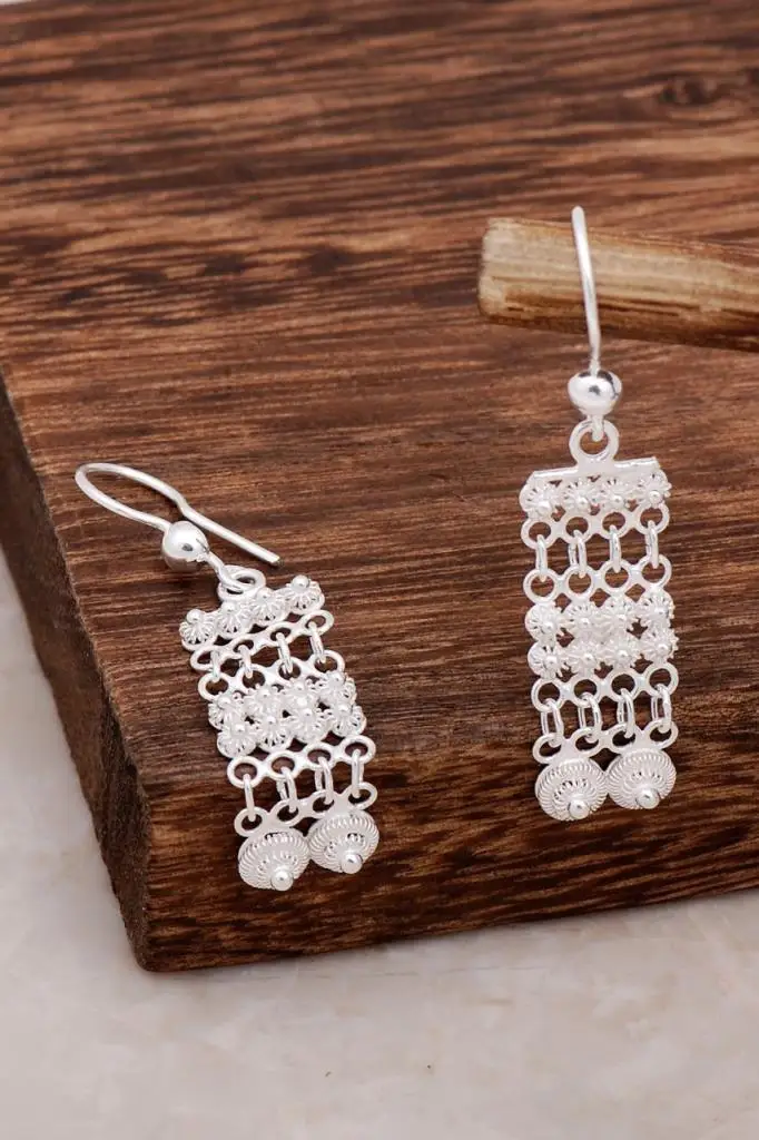 

Dangling Filigree Silver Earrings 4648 High Quality Hand Made Original Filigree Silver Jewellery Gift for Women