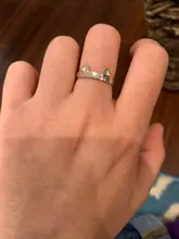 Anillo de Oreja de Gato con diseño abierto para mujer y niña, joyería anillo de moda ajustable, regalo, venta al por mayor