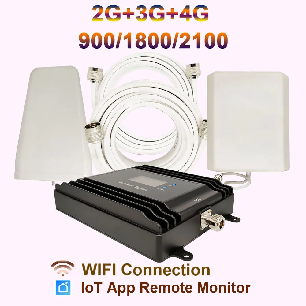 Усилитель сигнала IoT 3G 2G 4G LTE800/850/900 1800 2100 МГц GSM ретранслятор усилитель WIFI