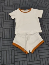 Vestido para niña recién nacida de 0 a 2 años, conjunto de ropa para niña pequeña, Tops de algodón y pantalones cortos, trajes de 2 uds.