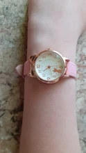 UTHAI CQ04 reloj para niños, relojes de cuarzo multicolor de gato, relojes de pulsera para niñas, relojes de rosetón coloridos