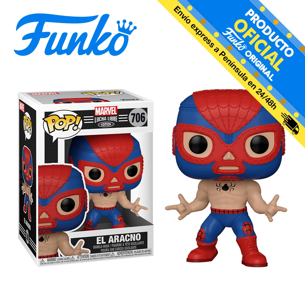 53862 Funko Pop! Marvel: Wrestling-spider-man, Original Decorative Toys -  Action Figures - AliExpress