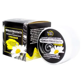 

BLACK TOOTHPASTE WITH CHAMOMILE AND ТАМБУКАНСКОЙ DIRT