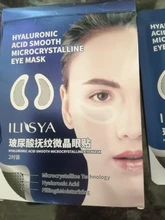 Parche ocular de microagujas para eliminación de arrugas finas, ácido hialurónico, mascarilla para ojos, ojeras, hinchazón, almohadillas para los ojos, 1 par