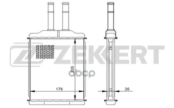 

Heat sink. Chevrolet Epica (V250) 06-evanda (V200) 04-daewoo evanda (Klal) 02-zekkert art. mk-5117