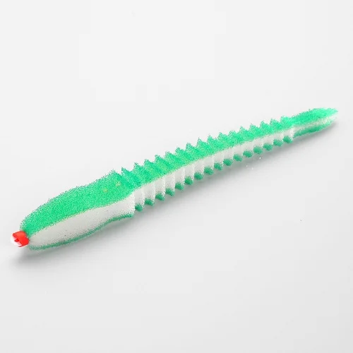 Приманка поролоновая 3D Ex WORM WGn 14см под офсетный крючок № 3/0 4/0 5/0 | Спорт и