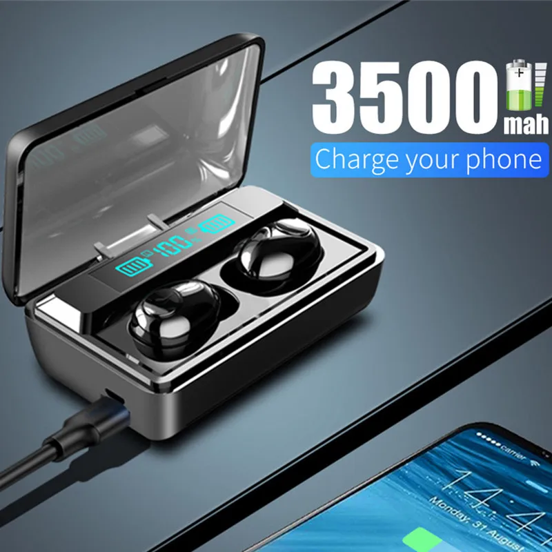 Новые наушники-вкладыши TWS Bluetooth 5 0 наушники стерео Беспроводной спортивные