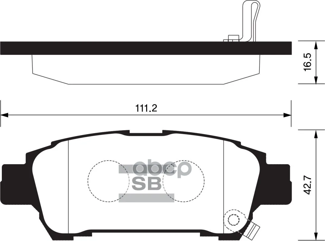 Колодки Тормозные Задние Sangsin Brake Sp1423 Sangsin brake арт. SP1423