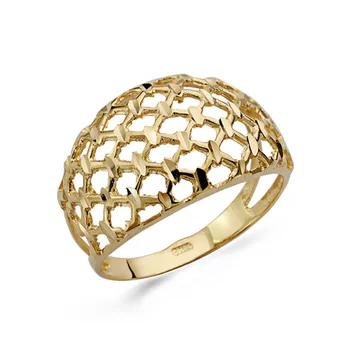 

18k solid gold ring carved [AA0495]