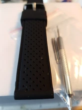 Correa de silicona suave para reloj, 22mm, resistente al agua, transpirable, para verano, deportes al aire libre, resistente al sudor, accesorios para reloj