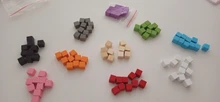 Wood-Cubes-Blocks Board-Game Blank-Dice Square Corner-Color 100pcs/Set 10mm DIY New-Products