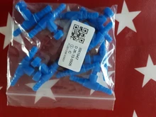 10 Pieces Plastic Aquarium Fish Tank 2 Way Air Pump Control Valves, Blue