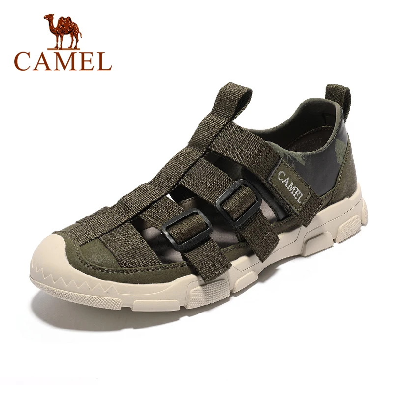 Мужские пляжные сандалии CAMEL повседневные Нескользящие износостойкие дышащие
