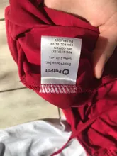 PatPat-Conjuntos de Serie Blanca y rojos a juego para Familia, mosaico, novedad de 2021, vestidos con cuello en V, camisetas, peleles