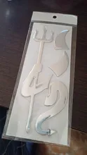 Pegatina de PVC para coche, calcomanías 3D con diseño de demonio diablillo, accesorios de decoración DIY