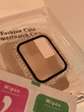 Protector de pantalla de cristal + cubierta para carcasa de reloj Apple, 44mm, 40mm, iWatch, 42mm, 38mm, accesorios para Apple Watch serie 5 4 3 SE 6