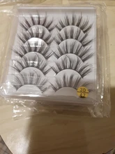 Pestañas postizas suaves 3D, pestañas largas y gruesas finas tupidas, hechas a mano, suaves, maquillaje para pestañas, herramientas de extensión, 5 pares