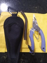 NOEBY-Alicates de pesca de acero inoxidable, herramienta de corte de anillo dividido multifuncional, ganchos para remover, productos para aparejos de pesca