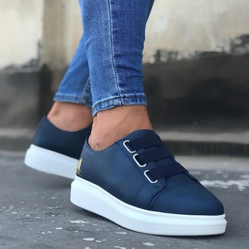 

BOA Hook & Loop Navy Blue White Men Shoes High Quality 100% Vegan Leather Men Casual Shoes. Shoe, Sneaker Shoe, Van Shoe, Air Shoe, Basket Shoe, Flip Shoe, Trainer Shoe, Chaussure, Laofer Shoe, Gel Shoe, Young Man Shoe
