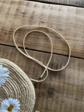 Reemplazo de moda para bolso, Correa fina para bolso, bolso de Color sólido, cadena tejida, cinturón, bolso de mano, accesorios para bolso de hombro