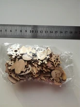 Ornaments Scrapbooking Wooden Crafts Wood-Chip Christmas-Decorations Snowflake Xmas-Tree