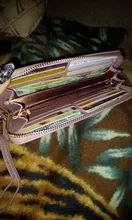 WEICHEN-cartera de mano larga para mujer, billetera de gran capacidad, monedero para teléfono, tarjetero