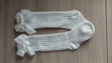 Calcetines de algodón con lazo para bebé y niña, medias transpirables antideslizantes para recién nacidos, calcetines de niñas bebé de 0 a 3 años, material barato