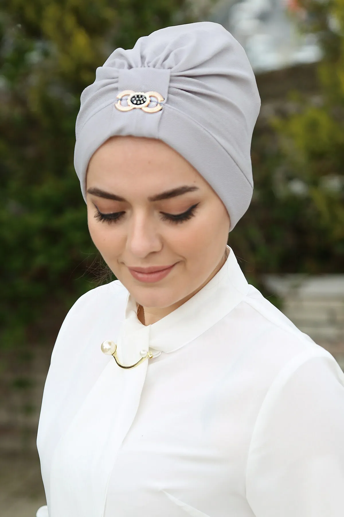 Trendy Buckled Hijab Cap 2021 Spring and Autumn Muslim Wrap Turban Caps Muslim Turban Caps Mussulman Bonnet Hat Fashion Cotton