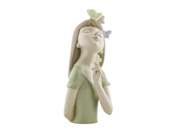 

Sculpture Bust woman with butterflies pattern Calendula