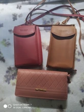2020 mujeres billetera Color sólido de cuero correas de hombro bolsa teléfono móvil tarjeta grande titulares cartera bolso bolsillos chicas