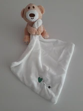 Manta de oso de peluche bonito de seguridad para cuarto de bebé, suave y liso